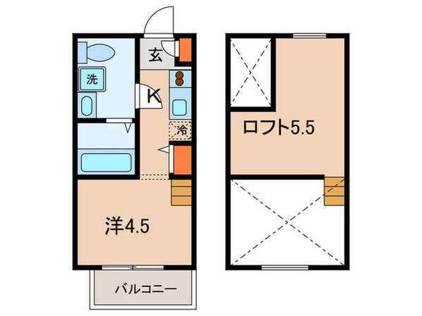 ＣＲＥＳＴ　ＣＯＵＲＴ鷹取の物件間取画像